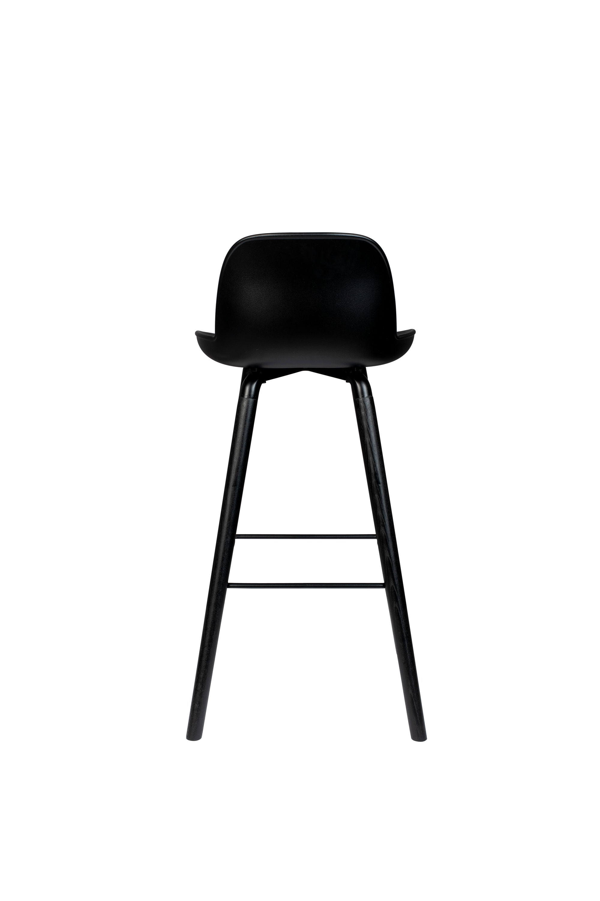 Zuiver Set of 2 Albert Kuip All Black Bar Stool